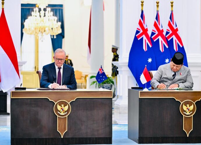 Perkuat Kemitraan Strategis Indonesia-Australia, Presiden Prabowo dan PM Albanese Tandatangani Traktat Keamanan Bersama