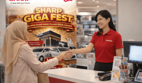 Rayakan 56 Tahun di Indonesia, Sharp Lovers Day GIGA Fest 2026 Hadirkan 56 Hadiah Spektakuler Belanja mulai Rp2 juta, konsumen berkesempatan memenangkan mobil, motor, hingga paket umrah dalam program anniversary terbesar Sharp tahun ini
