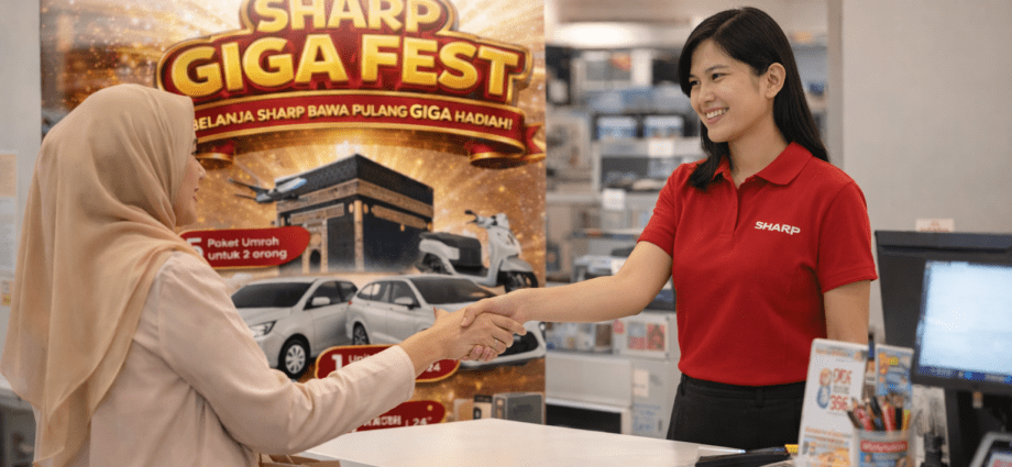 Rayakan 56 Tahun di Indonesia, Sharp Lovers Day GIGA Fest 2026 Hadirkan 56 Hadiah Spektakuler Belanja mulai Rp2 juta, konsumen berkesempatan memenangkan mobil, motor, hingga paket umrah dalam program anniversary terbesar Sharp tahun ini