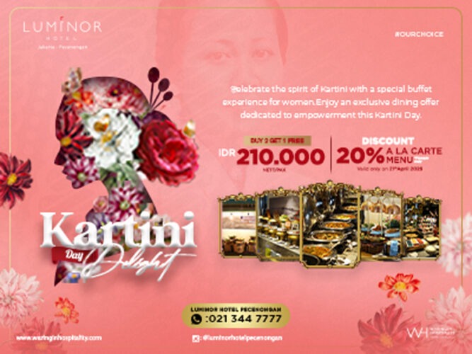 Promo "Buy 2 Get 1 Free" Spesial Perempuan: Kado Manis Hari Kartini dari Luminor Hotel