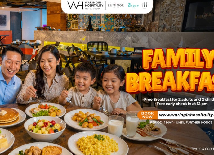 Paling mengerti Ayah & Ibu: Warigin Hospitality Hadirkan Promo Liburan Sekolah Anak, Gratis Sarapan 4 Orang Plus Makan Bubur Gratis!