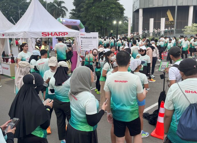 Rayakan 56 Tahun di Indonesia, Sharp Indonesia Sukses Gelar “Run for the Future”