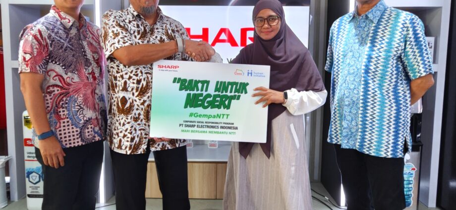 Bahu-Membahu Pulihkan Nagekeo: Kolaborasi Sharp Indonesia dan Human Initiative Siapkan Bantuan Langsung