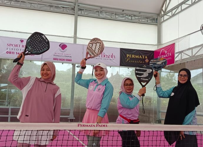 Lebih dari Sekadar Olahraga: RS Permata Depok Bangun Sinergi Tenaga Medis Lewat Permata Padel Health Club