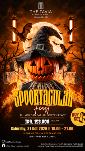 Sensasi Halloween Klasik di Jakarta: Santap Malam All You Can Eat Mewah di The Tavia Heritage Hotel
